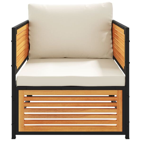 vidaXL Zahradní křeslo s poduškami masivní akáciové dřevo