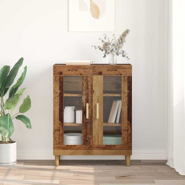 vidaXL Serv&iacute;rovac&iacute; skř&iacute;ň Star&eacute; dřevo 69,5 x 34 x 90 cm