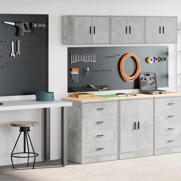 vidaXL Gar&aacute;žov&eacute; skř&iacute;ně 2 ks Beton Grey kompozitn&iacute; dřevo