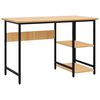 vidaXL PC stůl čern&yacute; a světl&yacute; dub 105 x 50 x 72 cm MDF a kov