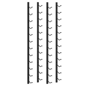 vidaXL N&aacute;stěnn&yacute; stojan na v&iacute;no na 12 lahv&iacute; 2 ks čern&yacute; železn&yacute;