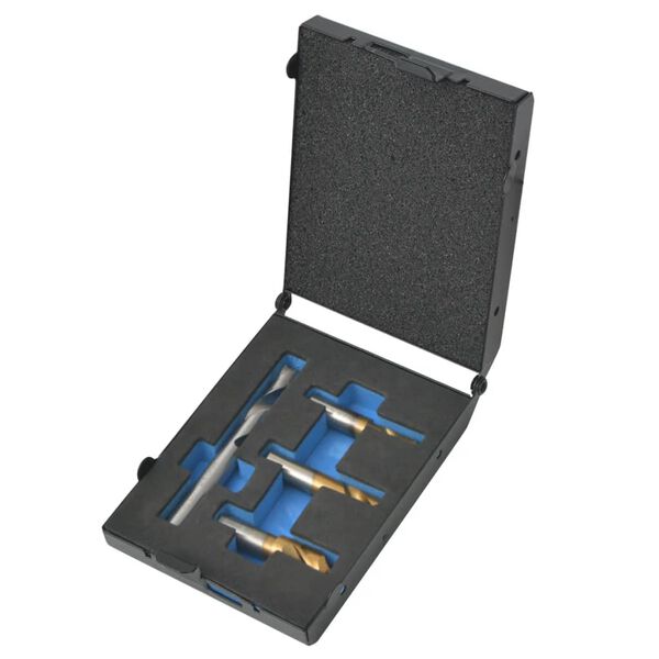 vidaXL 4dílný set vrtáků na bodové sváry HSS