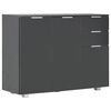 vidaXL Př&iacute;born&iacute;k čern&yacute; s vysok&yacute;m leskem 107x35x80,5 cm