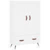 vidaXL Skř&iacute;ň highboard b&iacute;l&aacute; 69,5 x 31 x 115 cm kompozitn&iacute; dřevo
