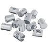 vidaXL Plechov&eacute; matice 3462 ks Stř&iacute;brn&aacute; M6 x 13 mm Kov