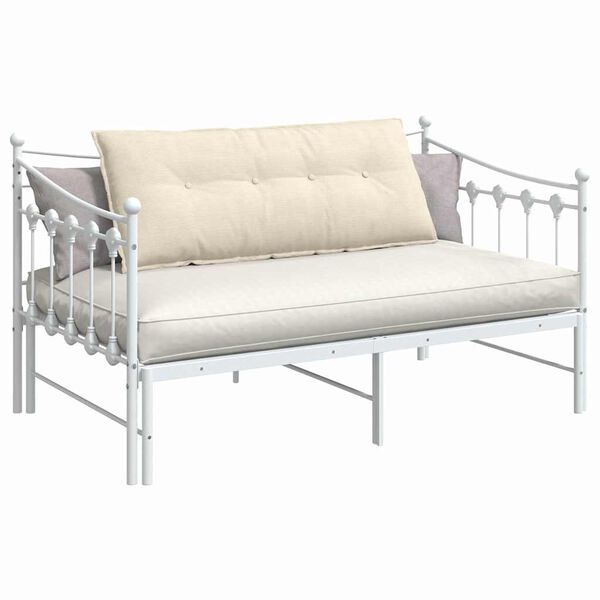 vidaXL Pol&scaron;t&aacute;ř na z&aacute;da Kr&eacute;mov&aacute; 120 x 50 cm Žebrovan&aacute; l&aacute;tka