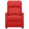 vidaXL Mas&aacute;žn&iacute; křeslo červen&eacute; uměl&aacute; kůže