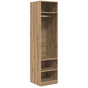 vidaXL &Scaron;atn&iacute; skř&iacute;ň Artisanov&yacute; dub 50 x 50 x 200 cm Kompozitn&iacute; dřevo