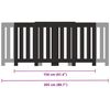 vidaXL Kryt na radi&aacute;tor čern&yacute; 205 x 21,5 x 83,5 cm kompozitn&iacute; dřevo