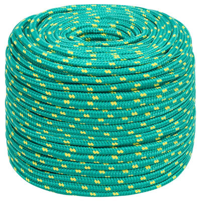 vidaXL Lodní lano zelené 6 mm 250 m polypropylen