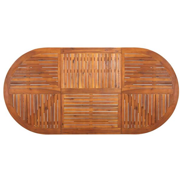 vidaXL 7d&iacute;ln&yacute; zahradn&iacute; j&iacute;deln&iacute; set čern&yacute;