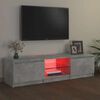 vidaXL TV skříňka s LED osvětlením betonově šedá 140 x 40 x 36 cm