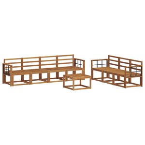 vidaXL Venkovn&iacute; pohovkov&aacute; souprava 8 pcs Př&iacute;rodn&iacute;