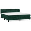 vidaXL Box spring postel s matrac&iacute; tmavě zelen&aacute; 160x200 cm samet