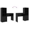vidaXL Stůl se z&aacute;suvkou 2 pcs Čern&yacute; dub