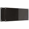 vidaXL Kuchyňská zástěna Černá 90 x 40 cm tvrzené sklo