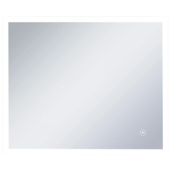 vidaXL Koupelnové zrcadlo s LED světly a dotykovým senzorem 60 x 50 cm