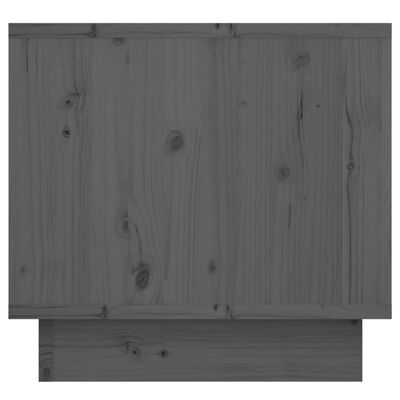 vidaXL Noční stolky 2 ks šedé 35 x 34 x 32 cm masivní borové dřevo