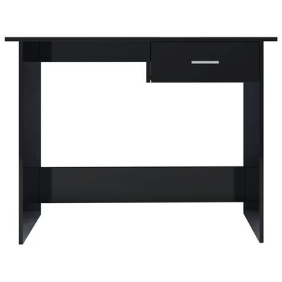 vidaXL Psací stůl černý s vysokým leskem 100 x 50 x 76 cm dřevotříska