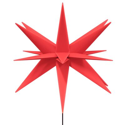 vidaXL Svítící vánoční hvězdy s hroty 3 ks LED skládací červené 35 cm
