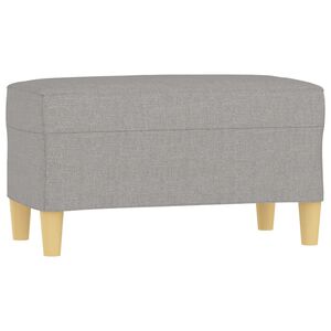vidaXL Lavice světle &scaron;ed&aacute; 70 x 35 x 41 cm textil