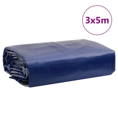 vidaXL Plachta modrá 3 x 5 m 650 g/m²