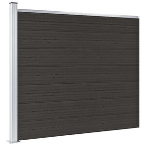 vidaXL Plotov&yacute; d&iacute;lec WPC 175 x 146 cm čern&yacute;
