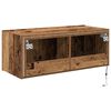 vidaXL TV wall cabinet Star&eacute; dřevo 80 x 35 x 31 cm kompozitn&iacute; dřevo