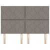 vidaXL LED hlavov&aacute; deska Taupe 160 cm textil