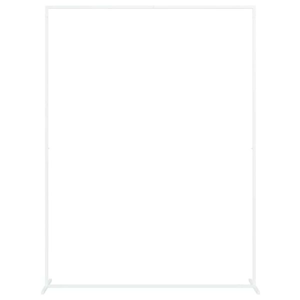 vidaXL Svatebn&iacute; oblouk B&iacute;l&aacute; 150 x 49,5 x 200 cm Ocel