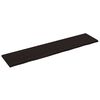 vidaXL N&aacute;stěnn&aacute; police tmavě hněd&aacute; 220x50x(2-4)cm o&scaron;etřen&yacute; masivn&iacute; dub