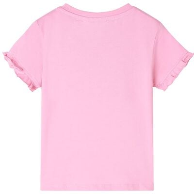 Dětské tričko s krátkým rukávem jasně růžové 92