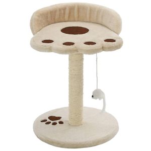 vidaXL &Scaron;krabadlo pro kočky sisalov&eacute; sloupky 40 cm b&eacute;žov&eacute; a hněd&eacute;