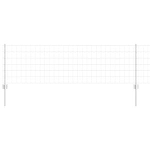 vidaXL Plot s sloupkem Stř&iacute;brn&aacute;