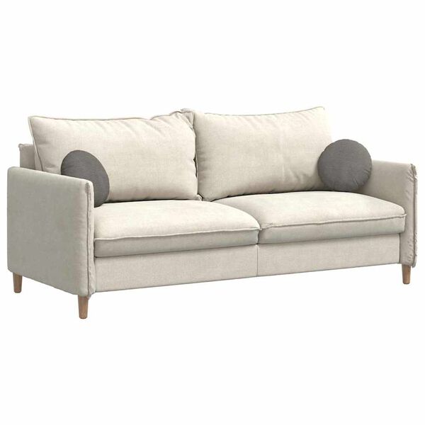 vidaXL Polštáře na sedadla 2 pcs Světle šedá Ø 30 x 13 cm