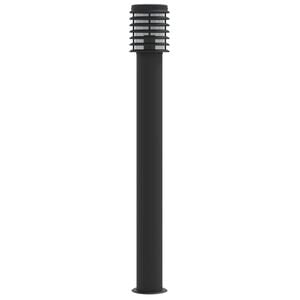 vidaXL Venkovn&iacute; stojac&iacute; lampa čern&aacute; 110 cm nerezov&aacute; ocel
