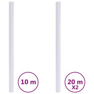 vidaXL Okenní fólie matné průhledné šedé PVC