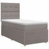 vidaXL Postel boxspring s matrac&iacute; s čelo Taupe 80 x 200 cm Textil