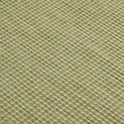 vidaXL Venkovní hladce tkaný koberec 160x230 cm zelená
