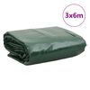 vidaXL Plachta zelen&aacute; 3 x 6 m 650 g/m&sup2;