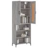 vidaXL Skř&iacute;ň highboard &scaron;ed&aacute; sonoma 69,5 x 34 x 180 cm kompozitn&iacute; dřevo