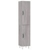vidaXL Skř&iacute;ň highboard &scaron;ed&aacute; sonoma 34,5 x 34 x 180 cm kompozitn&iacute; dřevo