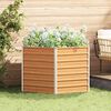 vidaXL Vyv&yacute;&scaron;en&yacute; zahradn&iacute; z&aacute;hon Světle hněd&aacute; 129 x 129 x 77 cm