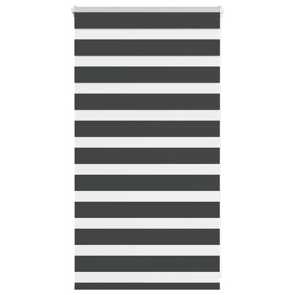 vidaXL Zebra roleta čern&aacute; 85x100 cm &scaron;&iacute;řka l&aacute;tky 80,9 cm polyester