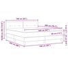 vidaXL Postel s boxspringem s matrac&iacute; Světle &scaron;ed&aacute; 160 x 200 cm samet