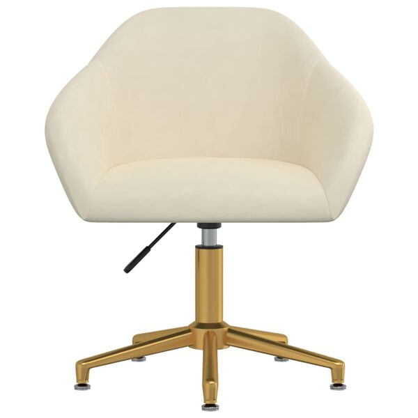 vidaXL Otočn&eacute; j&iacute;deln&iacute; židle 6 ks kr&eacute;mov&eacute; samet