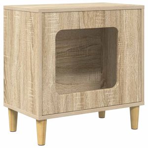 vidaXL Kočič&iacute; dům Sonoma 51 x 30 x 52 cm Kompozitn&iacute; dřevo