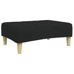 vidaXL Podnožka čern&aacute; 77 x 55 x 31 cm textil