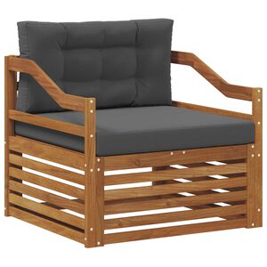 vidaXL Venkovn&iacute; pohovkov&aacute; souprava Masivn&iacute; ak&aacute;tov&eacute; dřevo Př&iacute;rodn&iacute;