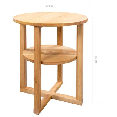 vidaXL Odkládací stolek 40 x 50 cm masivní dubové dřevo